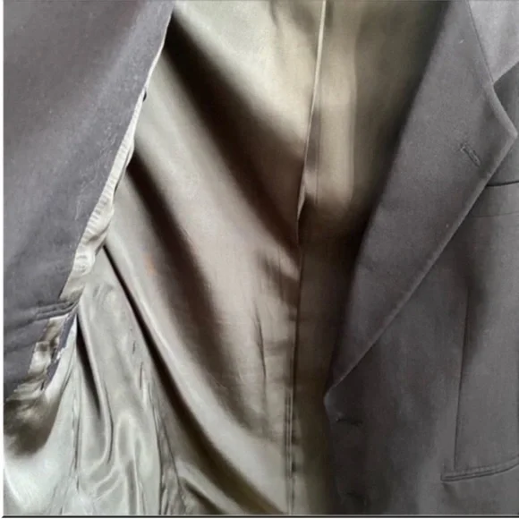 Men's Nino Cerruti Fully Lined Wool Sports Coat Blazer Size 44R